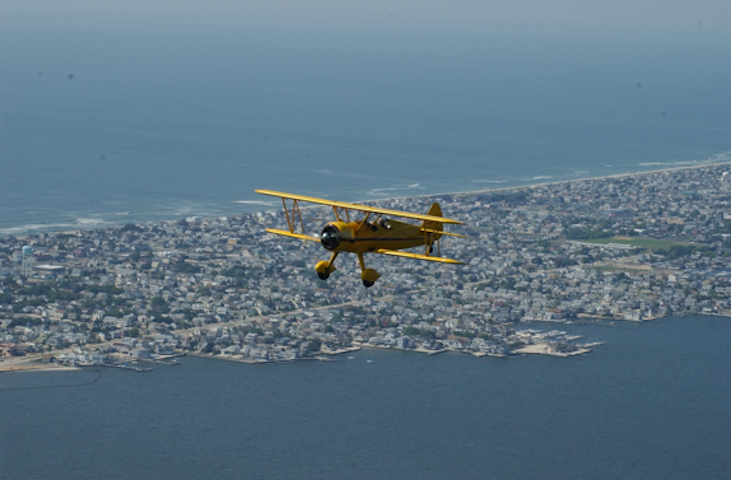 Biplane Rides Over New Jersey