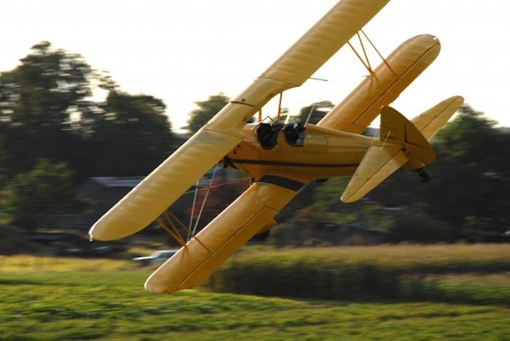 Biplane Rides Over New Jersey