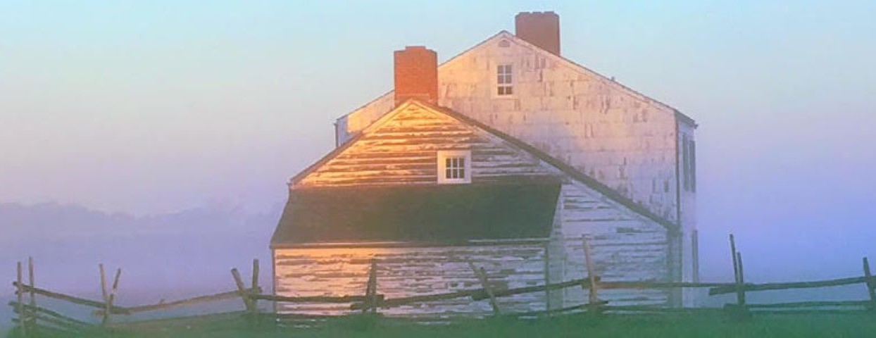 Exterior of The Craig House during a sunset